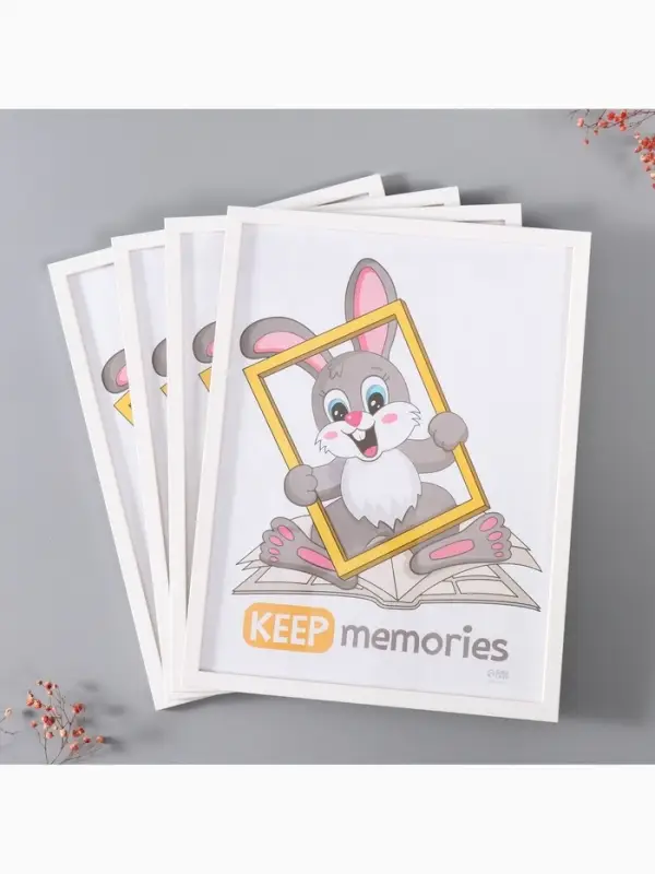 Набор фоторамок для фото 30&times;40 см Keep memories &laquo;Формат&raquo;, 4 шт., белый, (пластиковый экран)