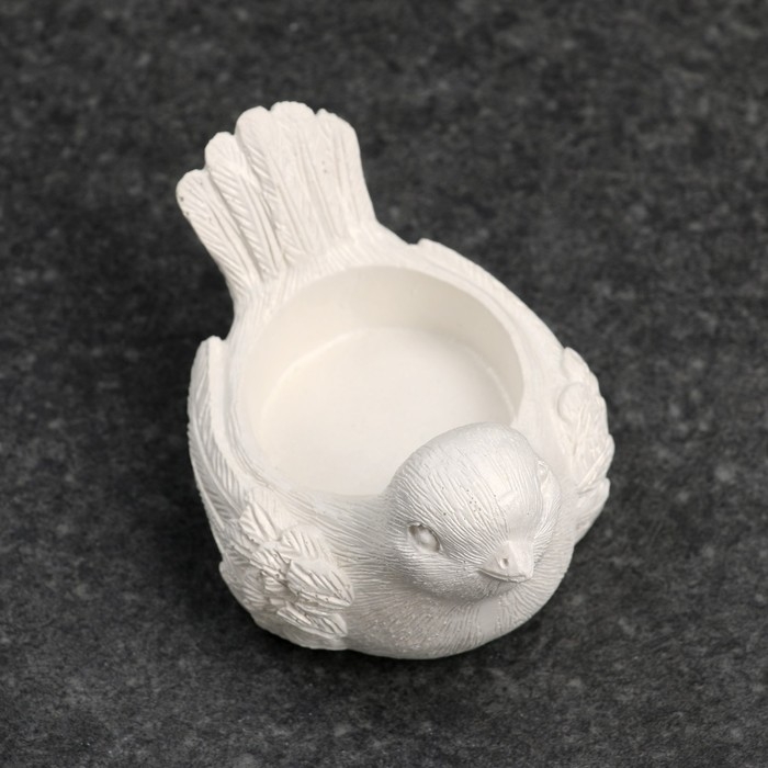 Подсвечник  Подсвечник "Птичка" перламутр, 8х5,5х4,5см