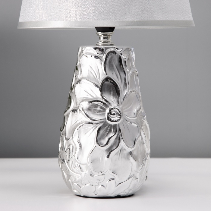 Настольная лампа Настольная лампа "Кидди" Е14 40Вт серебро 20х20х34 см