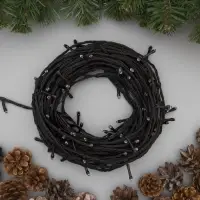 Гирлянда &laquo;Нить&raquo; 20 м, IP20, тёмная нить, 200 LED, свечение жёлтое, 8 режимов, 220 В