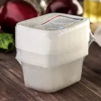 Контейнер одноразовый с крышкой, пластик, набор 10 шт., 250 мл, 10.8&times;8.2&times;4.6 см, прозрачный