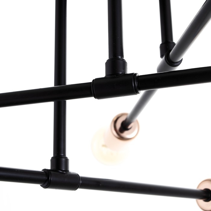 Люстра 2232/6 E27 40Вт черно-золотой 60х60х21 см BayerLux