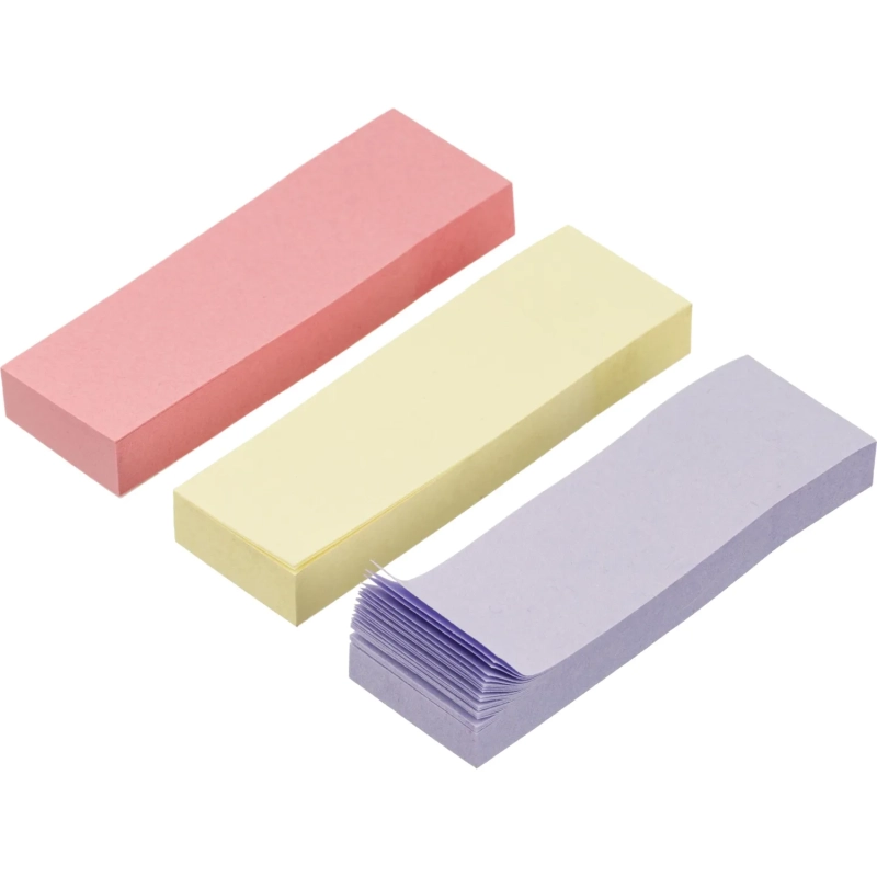 Клейкие закладки бумажные 3цв.по 100л. 25ммх76 Attache