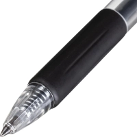 Ручка гелевая автомат. Выбор есть, лин. 0,5 мм, манж., черная