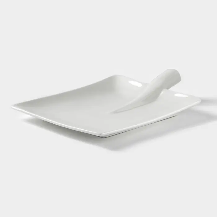 Блюдо Magistro &laquo;Лопатка&raquo;, 24.5&times;18 см, фарфор, белое