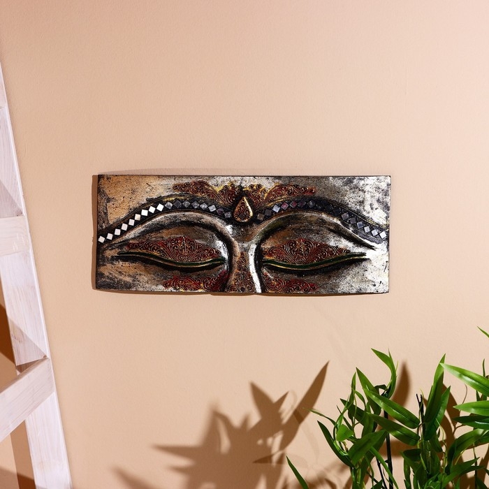 Панно настенное  Панно настенное "Глаза" албезия, микс, 50х2х20 см