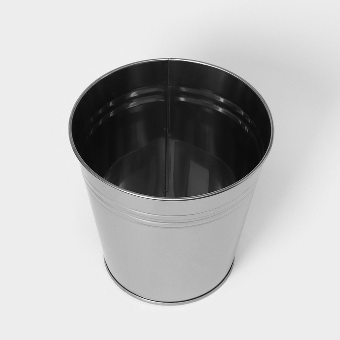 Вазон без ручек, 5 л, h=20,5 см, нержавеющая сталь, ГОСТ Вазон без ручек, 5 л, h=20,5 см, нержавеющая сталь, ГОСТ