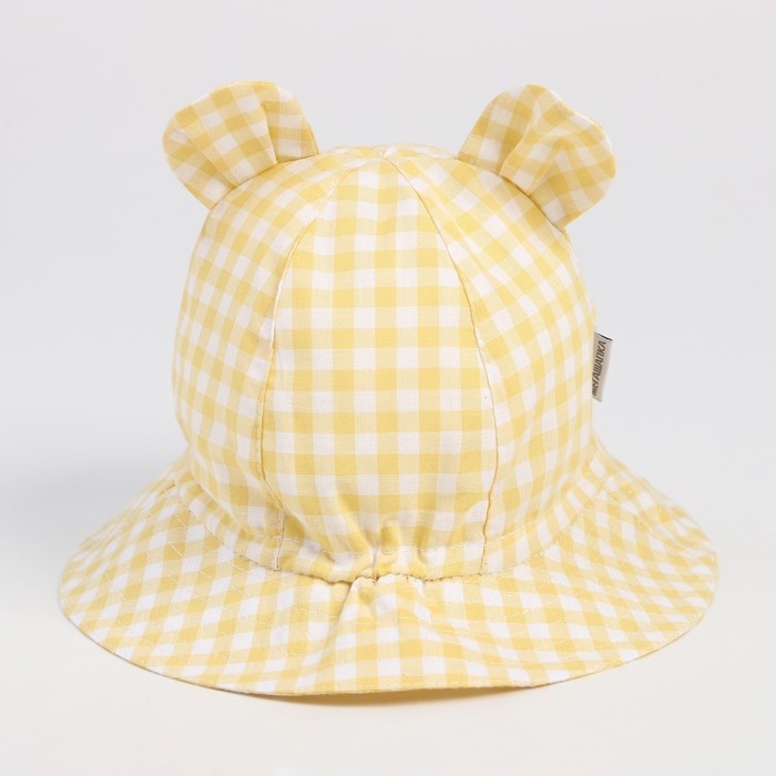 Панама детская, цвет жёлтый, размер 46-48 Панама детская, цвет жёлтый, размер 46-48