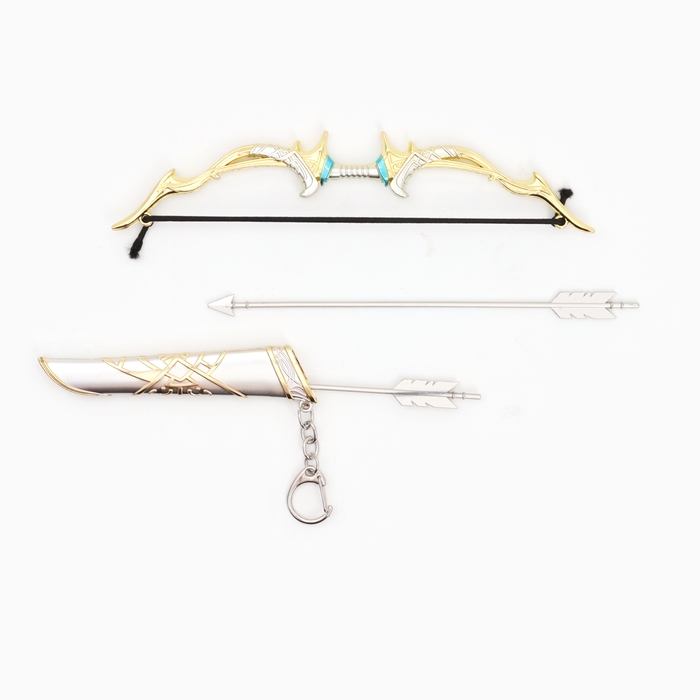 Сувенирное оружие мини Сувенирное оружие мини "Лук Геншин" брелок, 26см, золотой