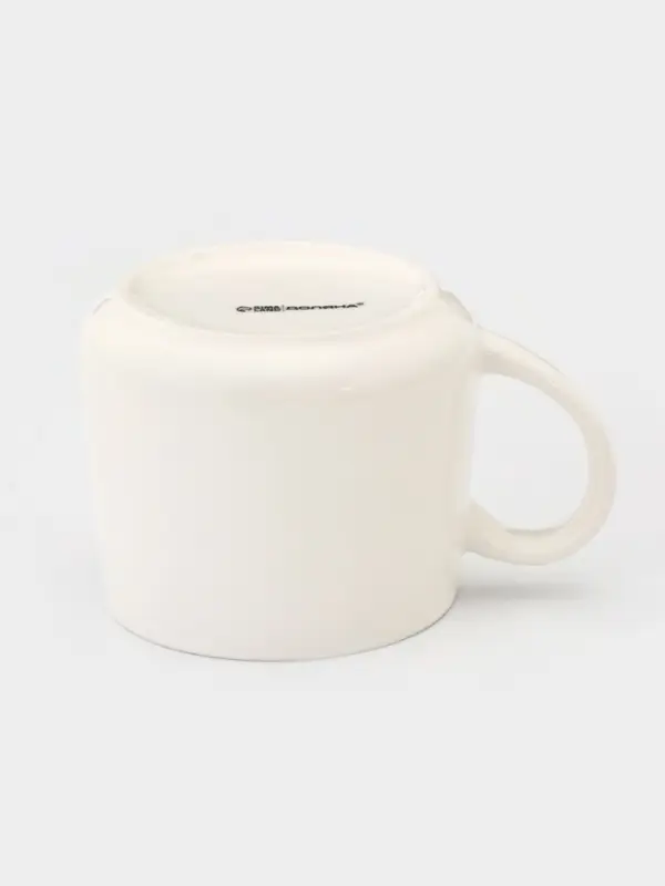 Кружка Доляна &laquo;Котик&raquo;, 360 мл, керамика, белая, бирюзовая