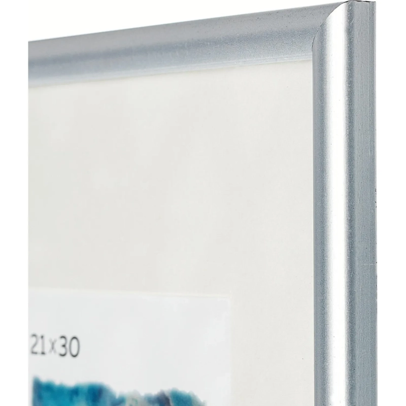 Рамка А4 пластиковая PS 516 серебро матовое