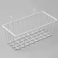 Корзина на сетку, 23&times;9&times;10 см, цвет белый
