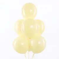 Воздушные шары латексные 12" &laquo;Жёлтый&raquo;, макарунс, 50 шт.
