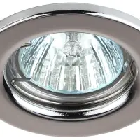Светильник штампованный MR16,12V/220V, 50W хром ST1 CH