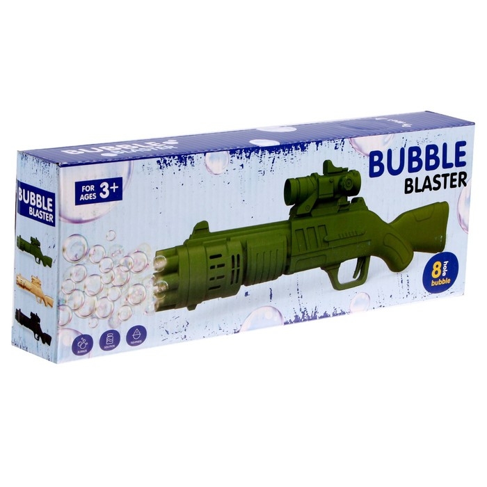 Детский генератор мыльных пузырей «Пулемёт-бластер» МИКС