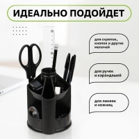 Настольная подставка Mini Desk, пластиковая, вращающаяся, черная