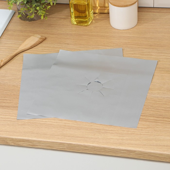 Защитная накладка для плиты, 27х27 см, 2 шт Защитная накладка для плиты, 27х27 см, 2 шт