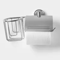 Держатель для туалетной бумаги St&ouml;lz &laquo;Нео&raquo;, с подставкой под освежитель воздуха, хромированный