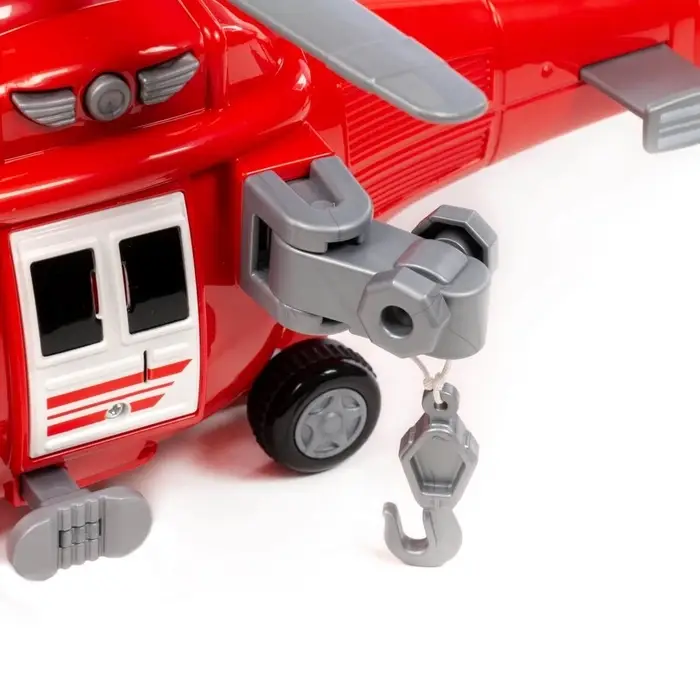 Вертолёт пожарный "Импульс", инерционный, со светом и звуком 61823