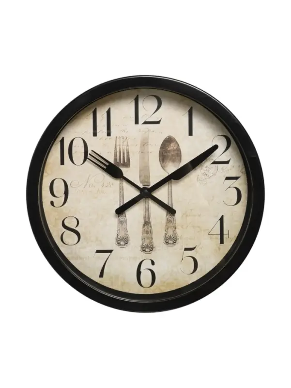 Часы настенные &laquo;Сервировка&raquo;, серия: Кухня, плавный ход, d=20 см