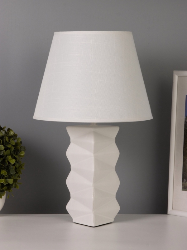 Лампа настольная Лампа настольная "Мозайка" 40Вт Е14 белый 24х24х38см