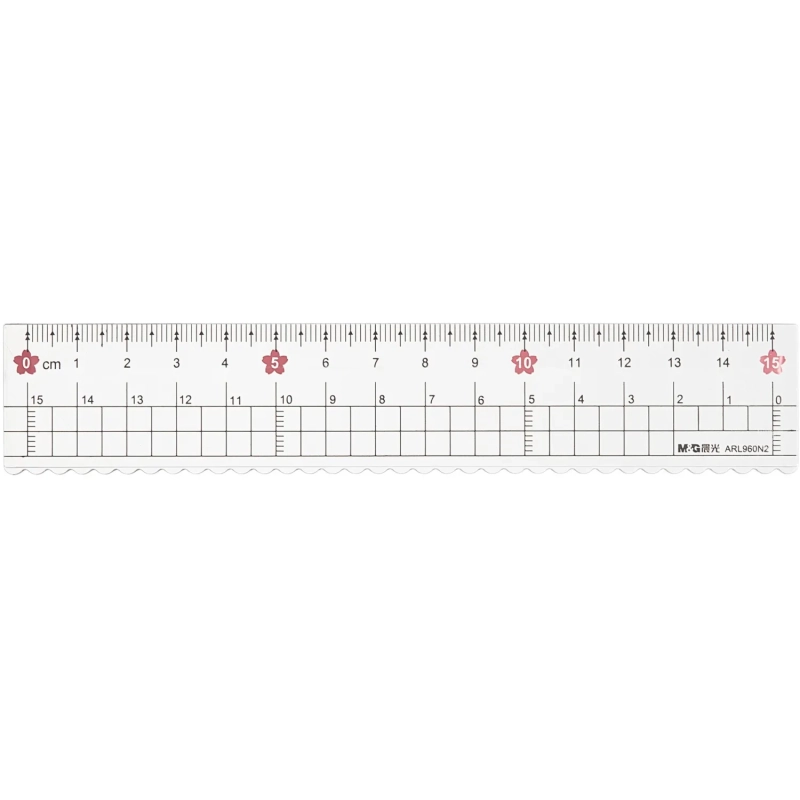 Набор чертежный M&G Sakura Rain (линейка, транспортир, 2 треугольника)