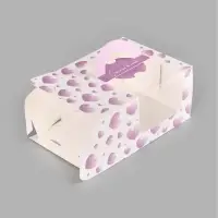 Коробка под бенто-торт с окном &laquo;Счастье в тебе&raquo;, 15,5 х 15,5 х 10 см