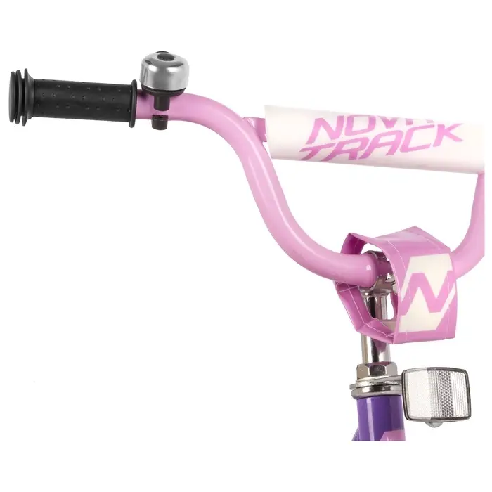 Велосипед детский Novatrack VECTOR, диаметр колёс 16", со съёмными колёсами, фиолетовый