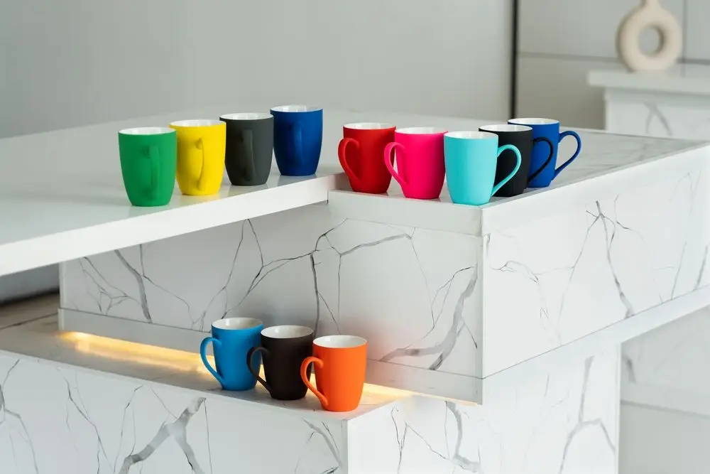 Кружка Good Morning с покрытием софт-тач, ver.2, голубая