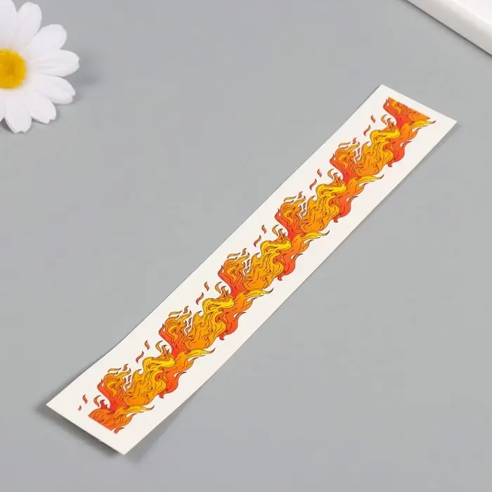 Переводная тату на тело цветная «Браслет. Огонь», 20×3 см Переводная тату на тело цветная «Браслет. Огонь», 20×3 см