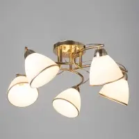 Люстра потолочная BayerLux &laquo;Андер&raquo;, 5хЕ27, 40 Вт, золото, 44&times;44&times;24 см