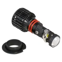 Лампа светодиод. H7 LED LENS, 50Вт, 6800Лм (3400Лм x 2), 6500К, 12/24В, кмпл. 2 шт.