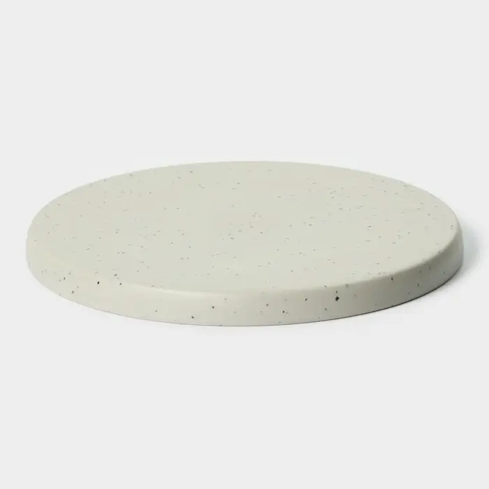 Блюдо &laquo;Мрамор&raquo;, d=20.5 см, пластик, серое