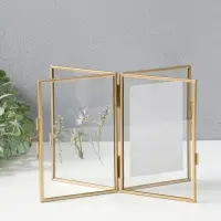 Фоторамка металл 9х13 см "Сухоцветы" 1,6х11х16 см