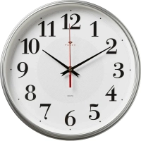 Часы настенные круг d=29см, корпус серебрян Серебряные ромбы арт.2940-105