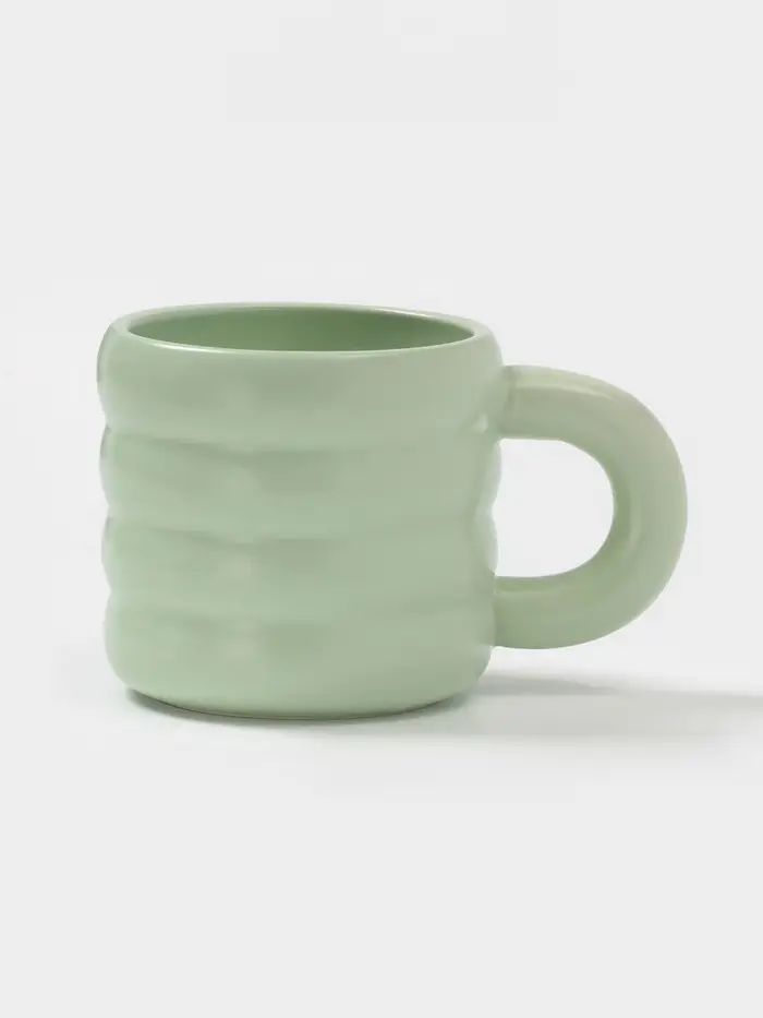 Чайная пара Доляна &laquo;Зефир&raquo;, 350 мл, керамика, зелёная