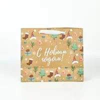 Пакеты подарочные новогодние &laquo;Дарю тебе&raquo;, набор 5 шт., 23&times;27&times;11 см