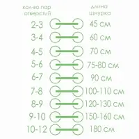 Шнурки для обуви, пара, плоские, 10 мм, 130 см, чёрные