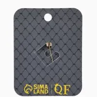 Брошь &laquo;Клевер&raquo; матовая, цвет белый в золоте