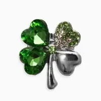 Брошь &laquo;Клевер&raquo;, МИКС, (неделимая фасовка 12 шт. цена за шт.)