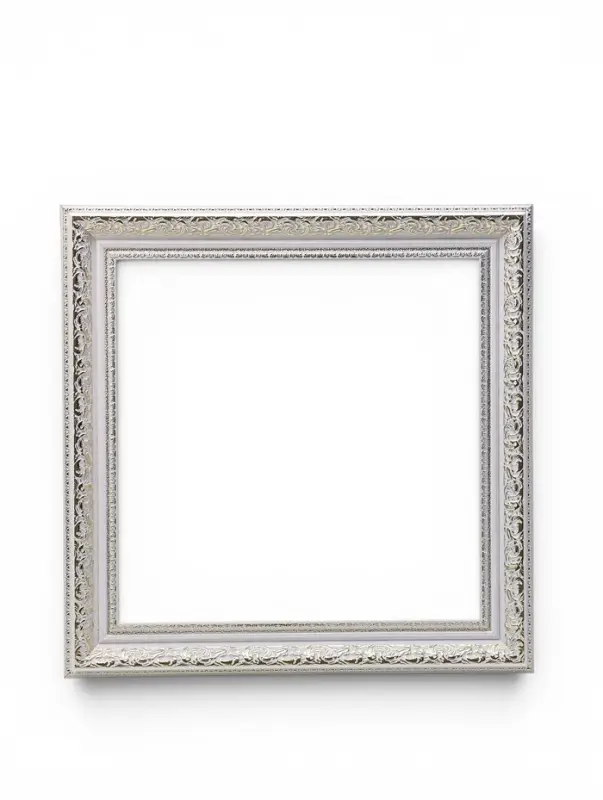 Рама для картин и зеркал Elegance de Lumi, 40&times;40 см, пластик, белая с золотом