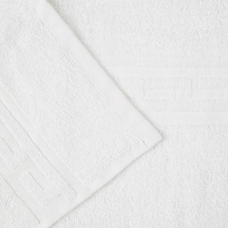 Набор полотенец махровых Luscan/бордюр 380г/м2, 70х130 белый, 10 шт/уп