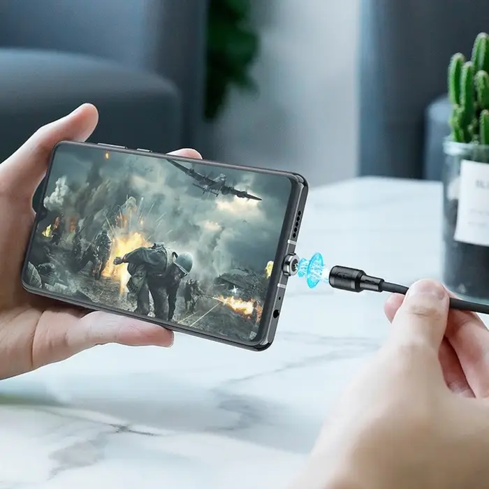 Кабель Hoco X52, Type-C - USB, магнитный, 3 А, 1 м, чёрный