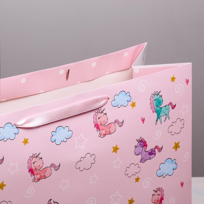 Пакет подарочный ламинированный, упаковка, «Волшебства и сказок», XL 49 х 40 х 19 см