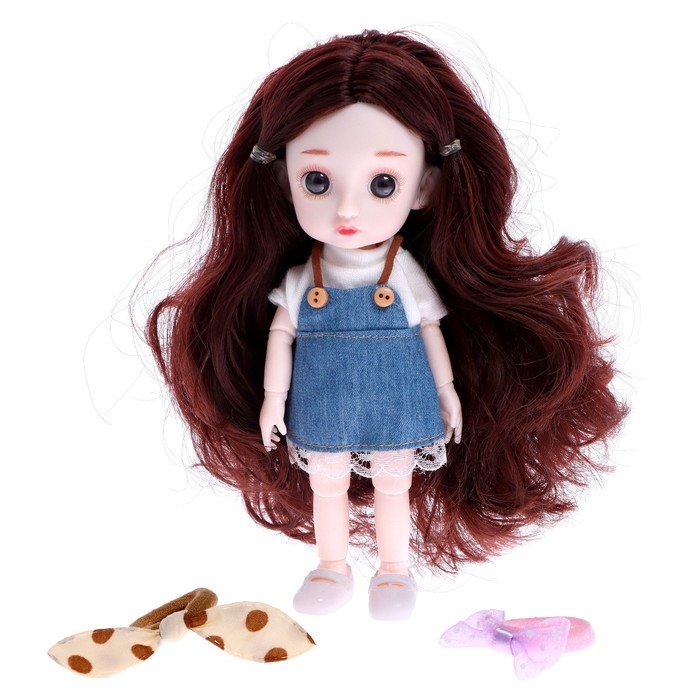 Кукла модная шарнирная «Алина» в костюме, с аксессуарами, МИКС Кукла модная шарнирная «Алина» в костюме, с аксессуарами, МИКС