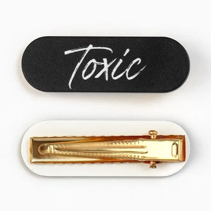 Заколка для волос Toxic, 4.5×1.5 см