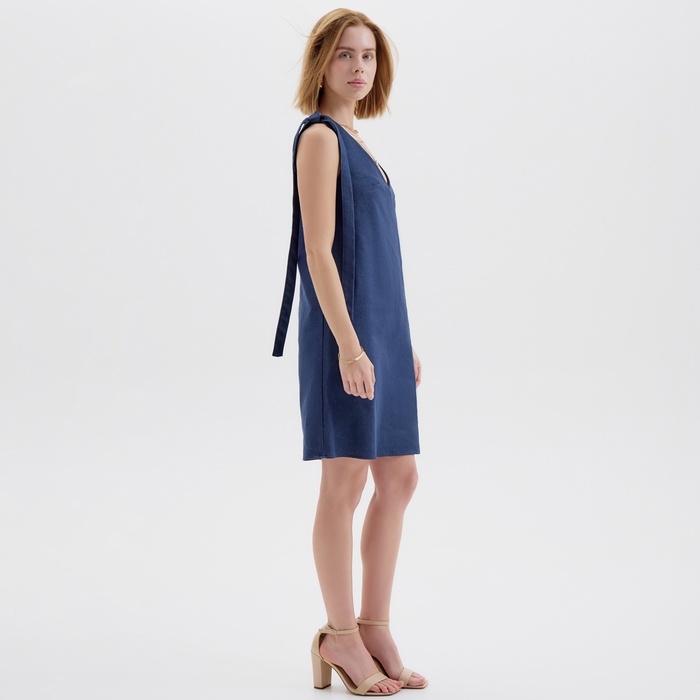 Платье женское  MINAKU: Jeans Collection цвет синий, р-р 42
