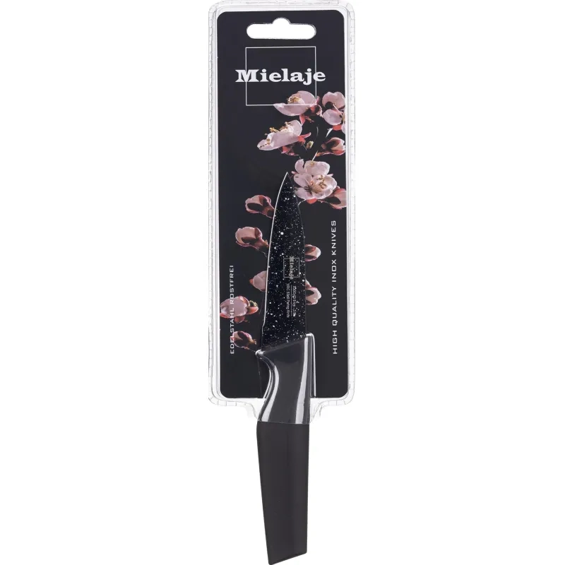 Нож для чистки овощей Santoku 9 см. рукоять Soft Touch, Mielaje 81109