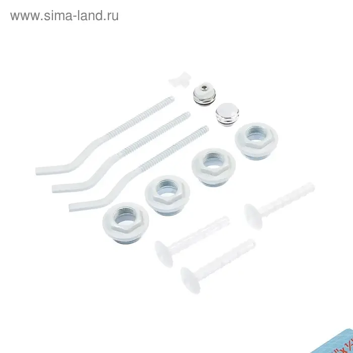 Комплект для подключения радиатора OTMO, 1×1/2 Комплект для подключения радиатора OTMO, 1×1/2", с тремя кронштейнами, в блистере