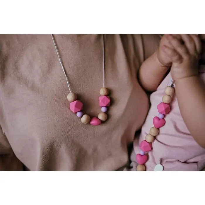 Держатель для пустышки «Зефирка» с прорезывателем, силиконовый